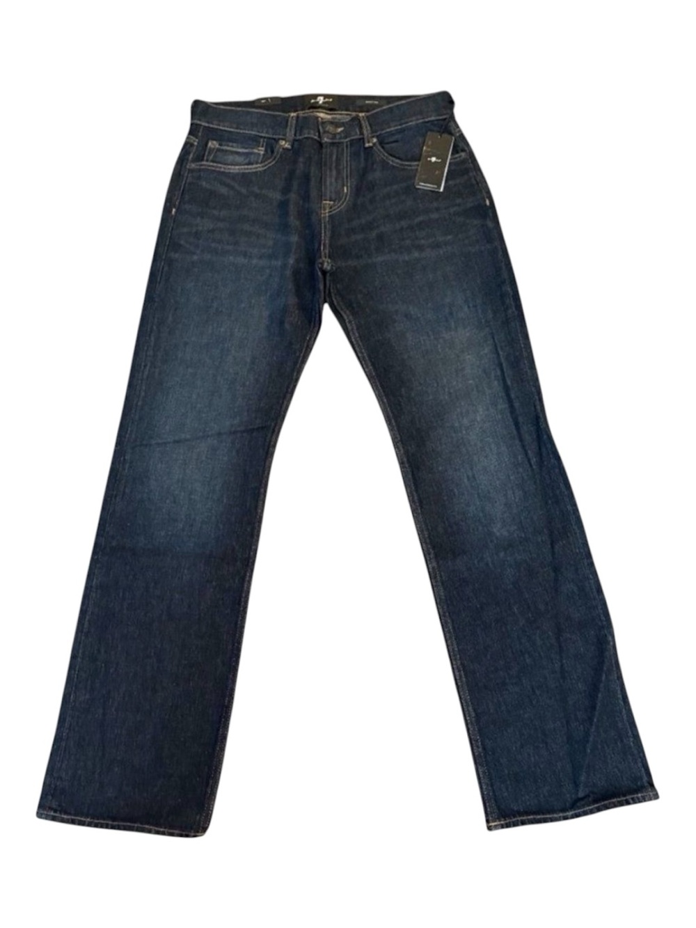 7 For All Mankind Austyn Relaxed Straight Jeans NWT 32x33 Dark Wash Nonstop
